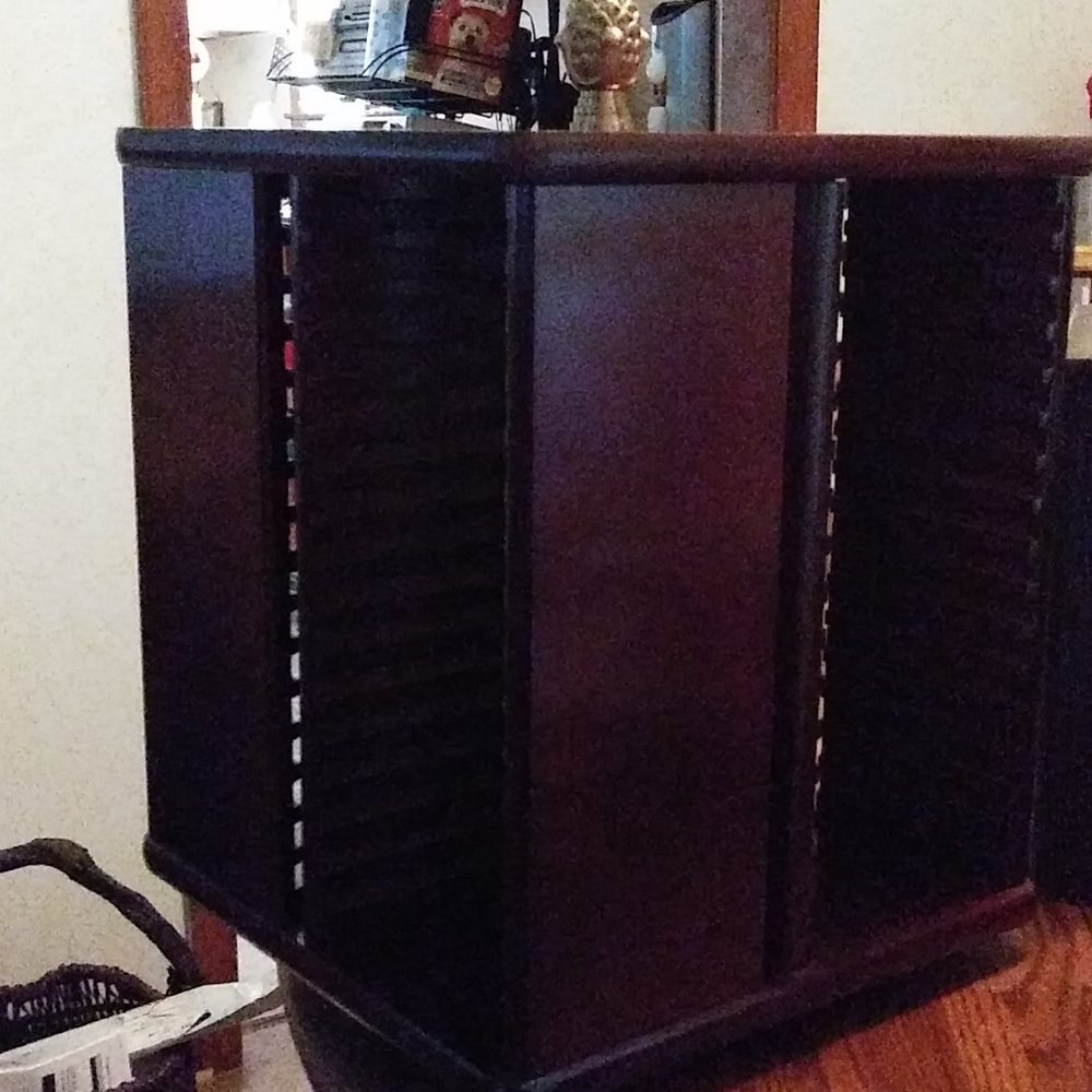 2  Cd Holder (Wood)  Storage Organizer